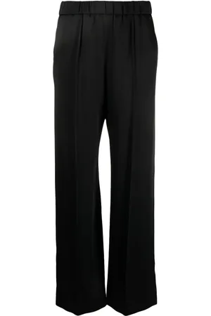 Jil Sander Satin-finish wide-leg trousers