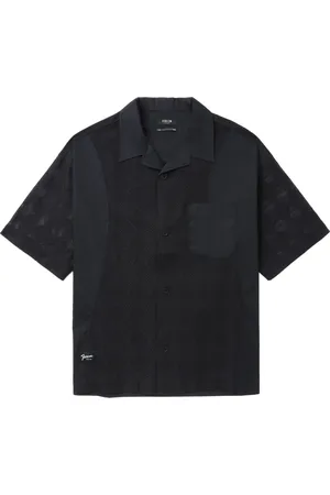 FIVE CM Geometric-pattern cotton shirt