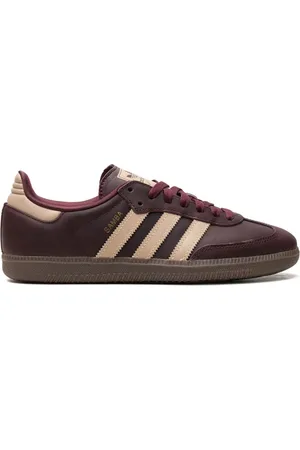 adidas Samba OG "Maroon/Crystal Sand/Gold Metallic" sneakers