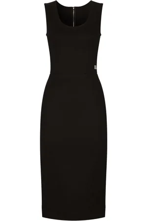 Dolce & Gabbana Milano-rib sleeveless midi dress