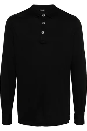 Kiton Long-sleeve jersey polo shirt