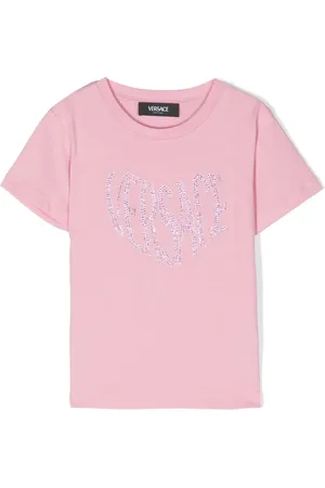 VERSACE Rhinestone-embellished cotton T-shirt