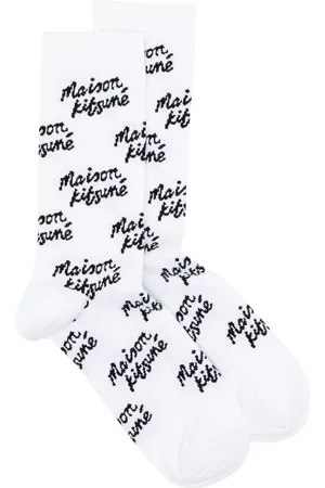 Maison Kitsuné Monogram knit socks