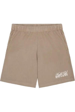 Sporty & Rich Logo-print cotton shorts