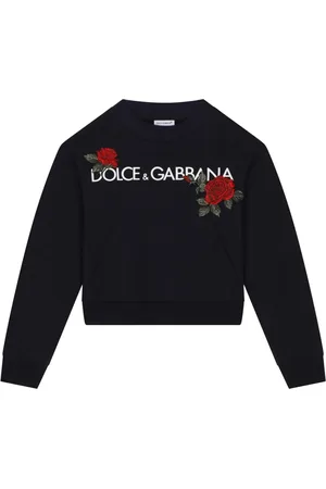 Dolce & Gabbana Rose-embroidered cotton sweatshirt
