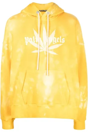 Palm Angels Leaf tie-dye logo-print hoodie