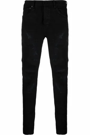 Purple Brand Low-rise ripped skinny jeans