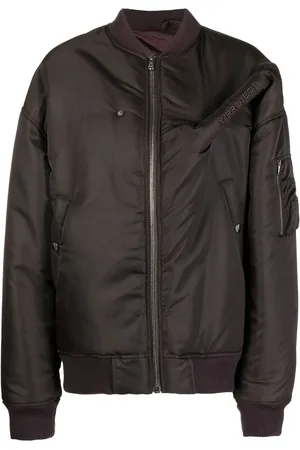 Y / PROJECT Embroidered-logo pinched bomber jacket
