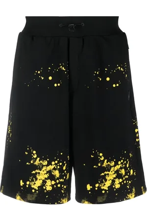 Philipp Plein Paint splatter-print track shorts