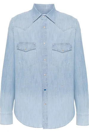 Jacob Cohen Logo-embroidered denim shirt