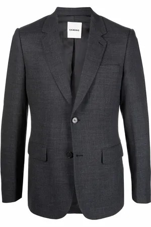 Sandro Single-breasted wool suit jacket
