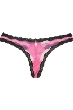 FLEUR DU MAL Sheer tulle thong