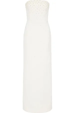 Rebecca Vallance Therese pearl-embellished gown