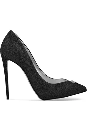 Philipp Plein Glitter-detailed stiletto pumps
