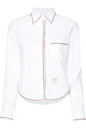 Thom Browne Contrast-trim cotton shirt