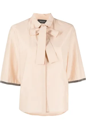 Fabiana Filippi Contrast-trim short-sleeve shirt