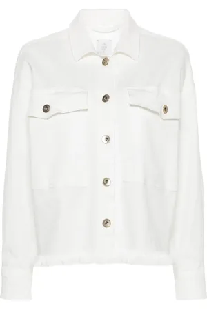 ELEVENTY Fringe twill shirt