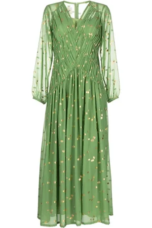 Bambah Polka dot-print V-neck kaftan