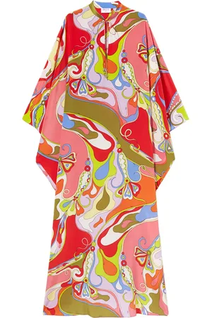 Puccini Abstract-pattern print maxi dress
