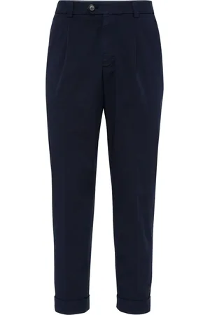 Brunello Cucinelli Tapered cotton trousers