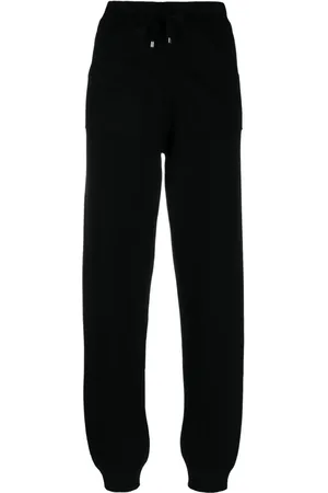 LORENA ANTONIAZZI Drawstring waist wool-blend track pant