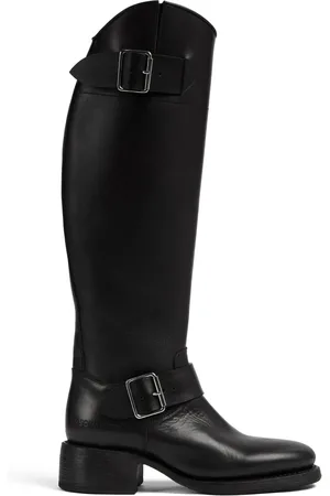 Dsquared2 Logo-debossed leather boots