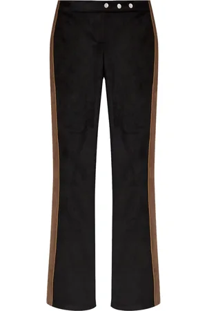 MISBHV Stripe-detail flared trousers