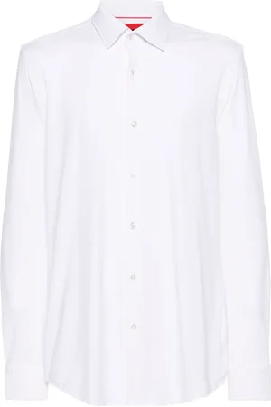 HUGO BOSS Classic-collar slim-cut shirt