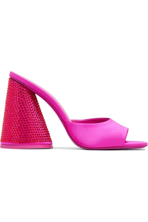 The Attico Luz 105mm rhinestone-embellished leather sandals