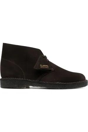 Clarks Suede lace-up boots