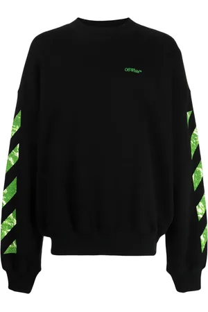 OFF-WHITE Diag-stripe cotton sweatshirt
