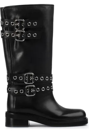 LE SILLA Harley buckled leather boots