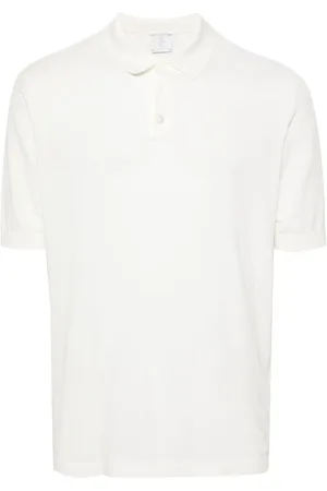 ELEVENTY Ribbed cotton polo shirt