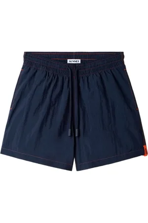 SUNNEI Contrast-stitch swim shorts