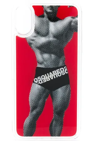 Dsquared2 Happy leaf logo boxers iPhoneX case
