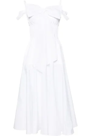 Patou Bow-detail cocktail midi dress