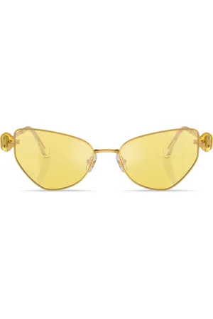 Swarovski Hinged crystal-embellished cat-eye sunglasses