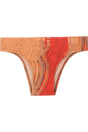 Lenny Niemeyer Warped-print bikini bottoms