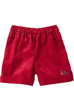 Familiar Embroidered cotton shorts