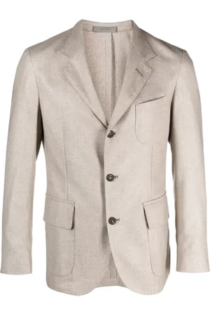 corneliani Single breasted wool-blend blazer