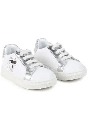 Karl Lagerfeld Ikonik Karl-cat leather trainers