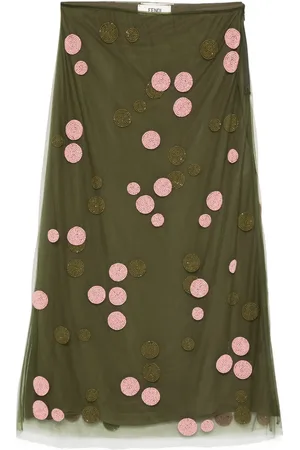 Fendi Polka-dot tulle skirt