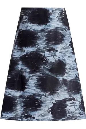 Marni Painterly A-line skirt