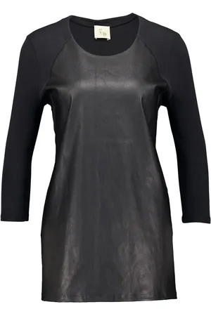 Paula Leather long-sleeve t-shirt
