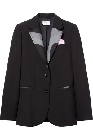 Puccini Marmo-print single-breasted blazer