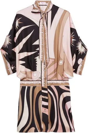 Puccini Marmo-print dress