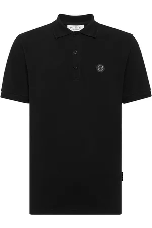 Philipp Plein Skull-print rhinestone-embellished polo shirt