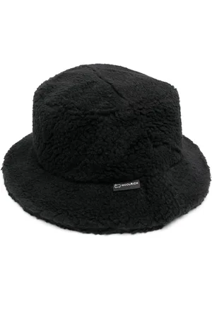 Woolrich Logo-patch fleece bucket hat