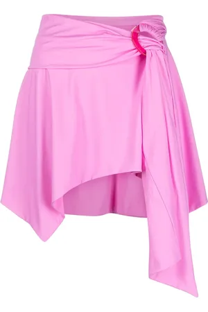 The Attico Asymmetric mini skirt