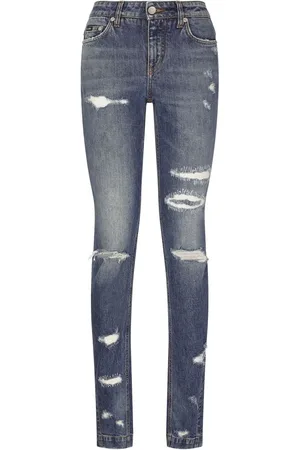 Dolce & Gabbana Girly distressed skinny jeans